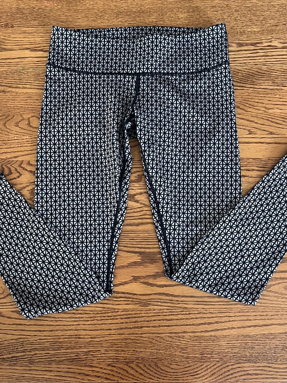 Lululemon Wunder Under Pant *Full-On Luon  Tri Geo Silver Spoon Black